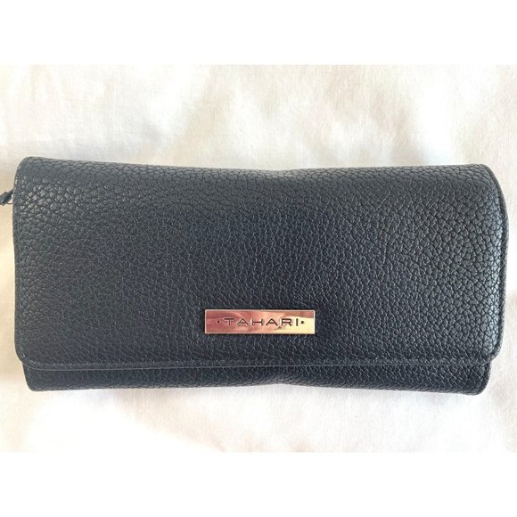Tahari Clutch Wallet  Snap Trifold  Size-8" x 4”  2 styles NWT. EACH WALLET $35 - Picture 6 of 10